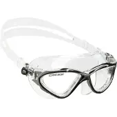Cressi Planet Swimming Mask Transparant,Zwart Clear