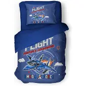 Eleganzzz Kinder Dekbedovertrek Micropercal Omega Force - blue 140x200/220cm