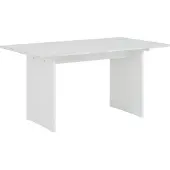 DOMUS Morgan-Eettafel - 140 cm - Wit Grenen