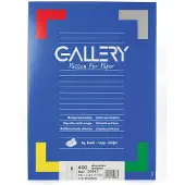 Gallery witte etiketten ft 99,1 x 67,7 mm (b x h), ronde hoeken, doos van 800 etiketten