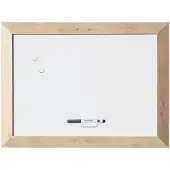 BI-Office Bisilque Kamashi - Whiteboard - Magnetisch - Niet kantelbaar - met naturel kader
