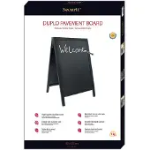 Securit stoepbord Woody zwart ft 55 x 85 cm