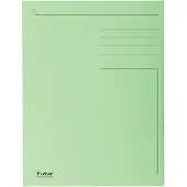 Exacompta 50x FOREVER bedrukte map met 3 kleppen - 280gm2 - 24x32 cm voor A4 - Grasgroen - 448013E