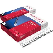 Pergamy draadruggen, pak van 100 stuks, 6,4 mm, zwart - 2 stuks