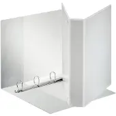 Esselte personaliseerbare ringmap PP voor ft A4 maxi rug van 6,3 cm , 4 D-ringen van 40 mm, wit - 3 stuks