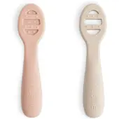 Mushie Eerste Set Babylepel Blush Shifting Sand 1 set
