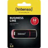 Intenso Business Line USB-stick 32 GB Zwart, Rood 3511480 USB-A 2.0