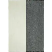 Ferm Living Pila Linen Deken Black|Elm Green