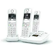 Gigaset Téléphone sans fil AS690A Trio avec répondeur Blanc