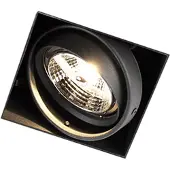 QAZQA Inbouwspot zwart GU10 AR70 trimless - Oneon