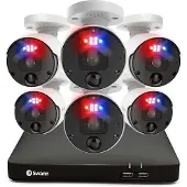 Swann NVR8-8780RN - Cameraset - 6 Camera's - PoE - Met Recorder - 2TB Opslag - App - Motion Detection - Gezichtsherkenning - Binnen - Buiten