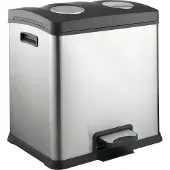 0 0 Afvalsorteersysteem, 2-voudig, 24 liter