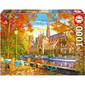 Educa Herfst bij Notre Dame Puzzel (1000 stukjes)
