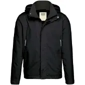 Hakro 862 Regular Fit regenjas zwart, Effen