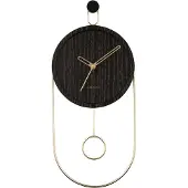 Karlsson Wandklok met gouden wijzers, model SWING, diameter 20 cm
