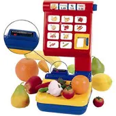 Klein Toys fruit- en groenteweegschaal - incl. rol bonpapier, weegplateau en geluidseffecten - multicolor