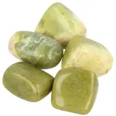Spiru Jade Olijf Trommelstenen (100 gram)