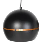 QAZQA Design hanglamp zwart met gouden binnenkant 3-lichts - Buell
