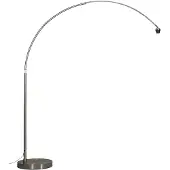 QAZQA Moderne booglamp staal XL verstelbaar zonder kap