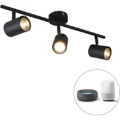 QAZQA Smart spots zwart kantelbaar incl. WiFi GU10 - Jeana 3