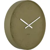 Karlsson wandklok mr. green numbers mos- Ø37,5cm