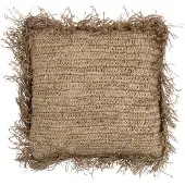 J-Line Cushion jeff square raffia natural large