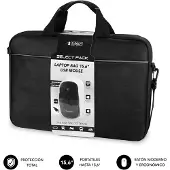 Subblim Laptop Case Subblim Maletín con Ratón Select Pack Wired Mouse USB + Laptop bag 15,6"