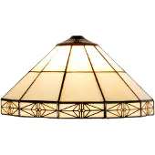 LumiLamp Lampenkap tiffany Ø 32x16 cm glas driehoek glazen lampenkap