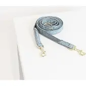Kentucky Dogwear Wool Verstelbare Hondenriem / Hondenlijn - Microvezel-Nylon - Lichtblauw - Breedte: 2 cm - Maximale lengte: 200 cm