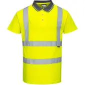 Portwest veiligheidspolo, korte mouwen, geel, maat XXL