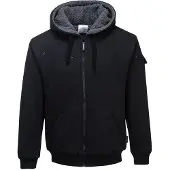 Portwest teddy vest met capuchon KS32 XL / Zwart