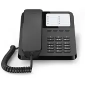Gigaset DESK 400, Analoog telefoon, draadloos handset, 10 contacten, zwart