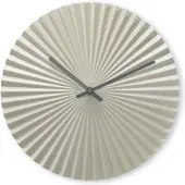 Hama Barbados, Wandklok, Rond, Groen, Grijs, Metaal, Minimalistisch