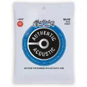 Martin strings MA140PK3 AUTHENTIC SP PACK 3 LIGHT BRONZE LIGHT 12-16-25-32-42-54