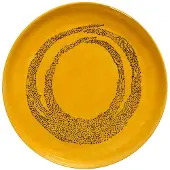 Serax Serveerbord Feast Tableware By Ottolenghi Yellow Dots Black S 35 cm