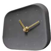 QUVIO Tafelklok 3,5 x 11,5 x 11,5 cm - Antraciet