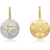 Ania Haie AH NC052-11T Pop Charms Dames Hanger - Sieraad - Zilver - Goudkleurig - 925 Zilver - 8 mm breed - 12 mm lang