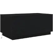 vidaXL Salontafel met LED-verlichting 90x50x40 cm zwart eiken
