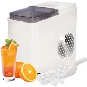 Ocina IJsblokjesmachine met IJsschep - IJsblokjesmaker - IJsklontjes Machine - Ice Cube Maker - IJsmachine - 2 Liter - 7-10 Min - 12kg/24u - Wit