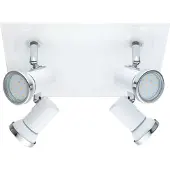 Eglo Tamara 1 - Spot - 4 Lichts - Wit, Chroom