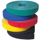 Logilink Professional Klittenband (haak- en lussluiting), breedte: 16 mm, opgerold, 4 m, geel