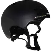 Hudora skaterhelm met kled en led zwart, maat s (53-55cm)