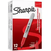 Sharpie FINE POINT Permanentmarker Fijn Ronde punt - 1,5 mm Rood 12 Stuks