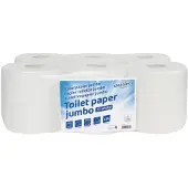 Cleaninq Toiletpapier Cleaninq mini jumbo 2 laags 150m wit