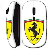 MANIACASE Draadloze Muis Ferrari Logo Zwart