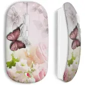 MANIACASE Draadloze muis Bloemen vlinders