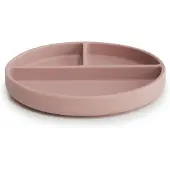 Mushie Bord Siliconen 3-vaks Blush