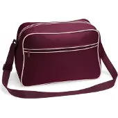 Bagbase Retro Schoudertas Burgundy 18 Liter