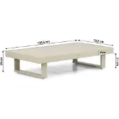 Lifestyle Garden Furniture Lifestyle Lorenzo loungetafel 130 x 73,5 cm