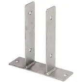 Alberts 212902 U-paalhouder | om op te schroeven | rvs | vrije breedte 71 mm
